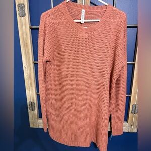 Zenana Outfitters Terracotta Crew Neck Sweater
